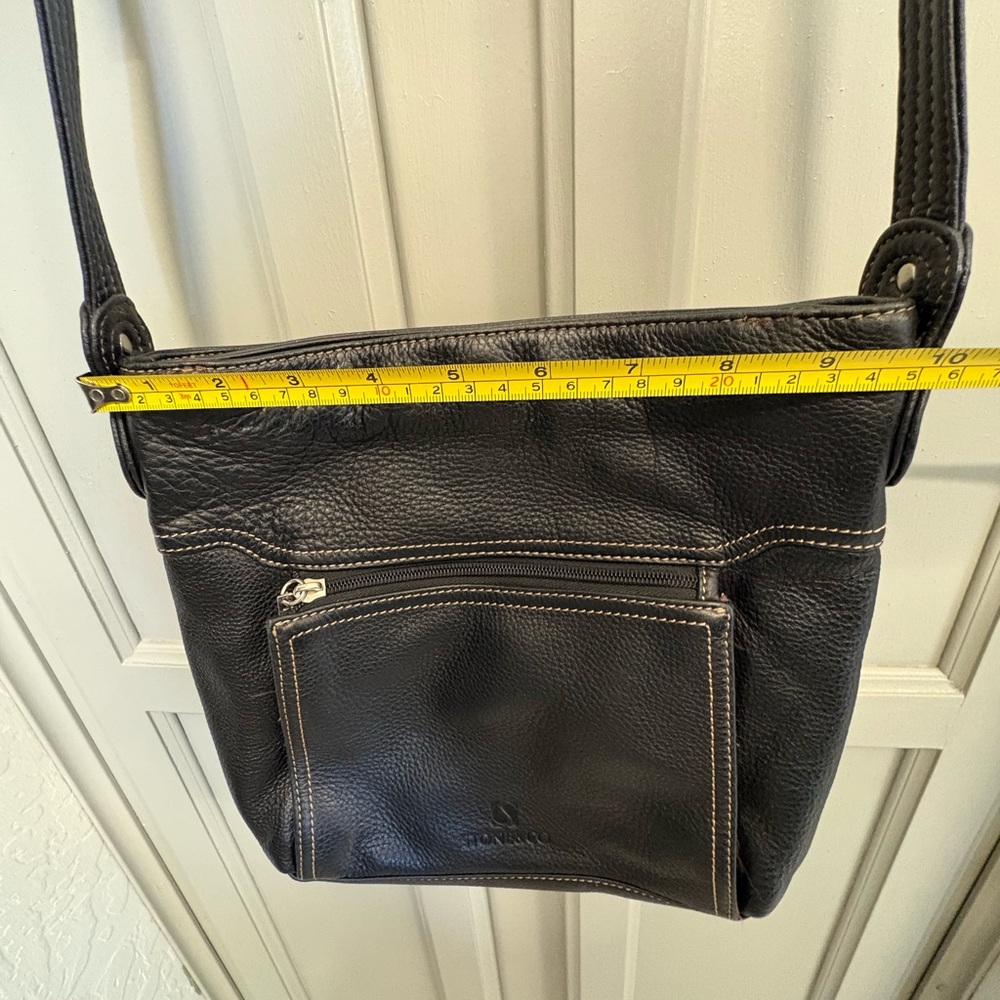 Stone & Co. Black Pebbled Leather Crossbody Purse - Picture 9 of 10